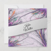 Delicate Amore Wedding Invitations Kaart (Achterkant)