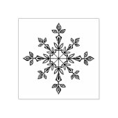Delicate and Elegant Snowflake Wood Craft Stamp Rubberstempel (Afrduk)