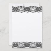 Delicate and Lacy Wedding Invitation - champagne Kaart (Achterkant)