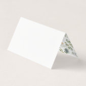 Delicate Anemone bouquet elegant Wedding Visitekaartje (Achterkant)