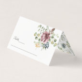 Delicate Anemone bouquet elegant Wedding Visitekaartje (Voorkant)