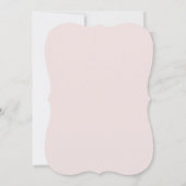 Delicate Angel Wings Pink Bow Baptism Kaart (Achterkant)