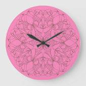 Delicate Arabesque Large Clock Grote Klok (Voorkant)