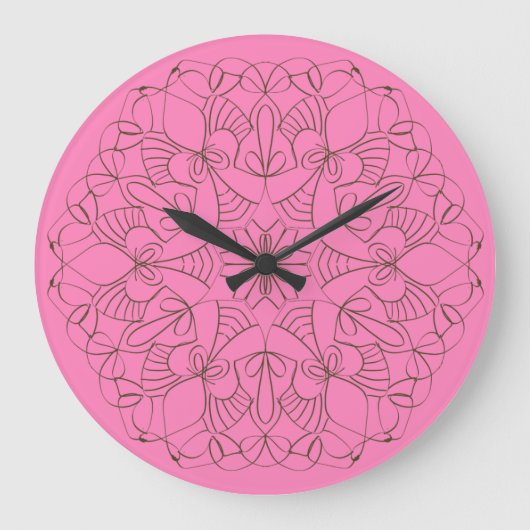 Delicate Arabesque Large Clock Grote Klok (Voorkant)