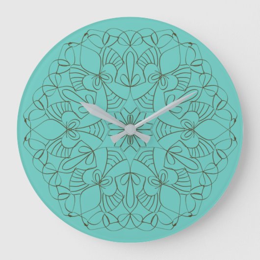 Delicate Arabesque Large Clock Grote Klok (Voorkant)