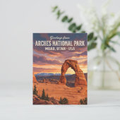 Delicate Arch, Arches National Park Utah Briefkaart (Staand voorkant)