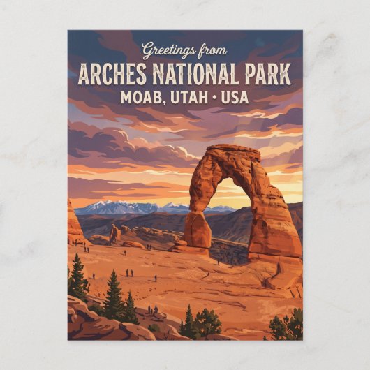 Delicate Arch, Arches National Park Utah Briefkaart (Voorkant)