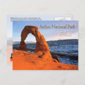 Delicate Arch, Arches National Park, Utah Briefkaart (Voorkant / Achterkant)
