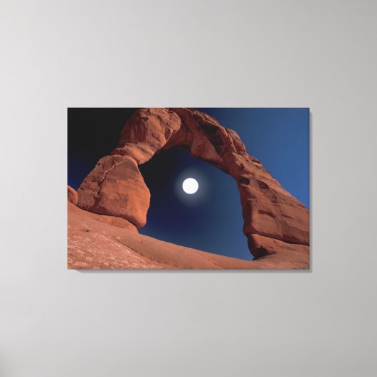 Delicate Arch | Arches National Park Utah Canvas Afdruk (Voorkant)