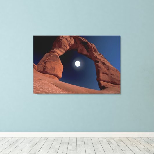 Delicate Arch | Arches National Park Utah Canvas Afdruk (Insitu (Houten vloer))