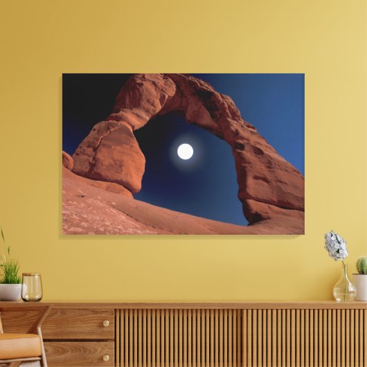 Delicate Arch | Arches National Park Utah Canvas Afdruk (Insitu (Woonkamer))