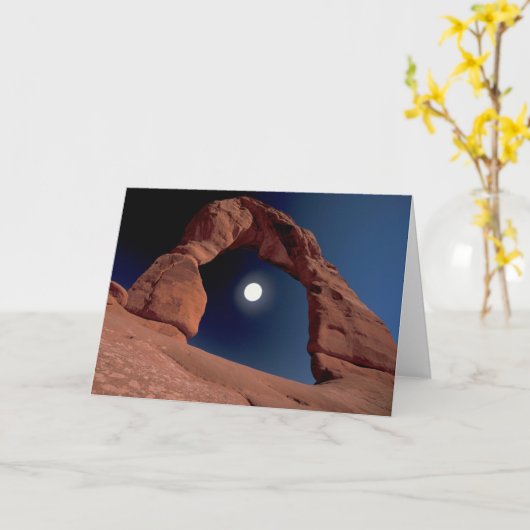 Delicate Arch | Arches National Park Utah Kaart (Gele Bloem)