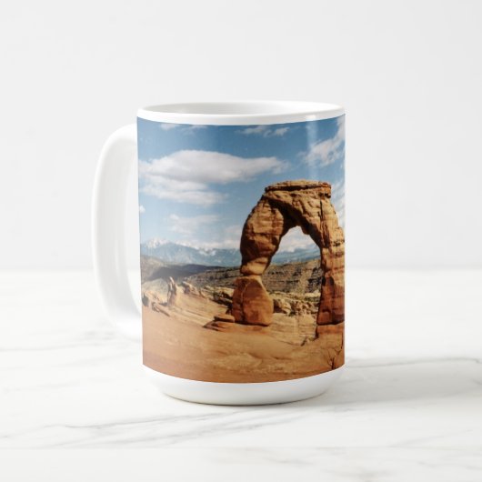 Delicate Arch, Arches National Park, Utah Koffiemok (Voorkant links)