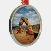 Delicate Arch, Arches National Park, Utah Metalen Ornament (Rechts)