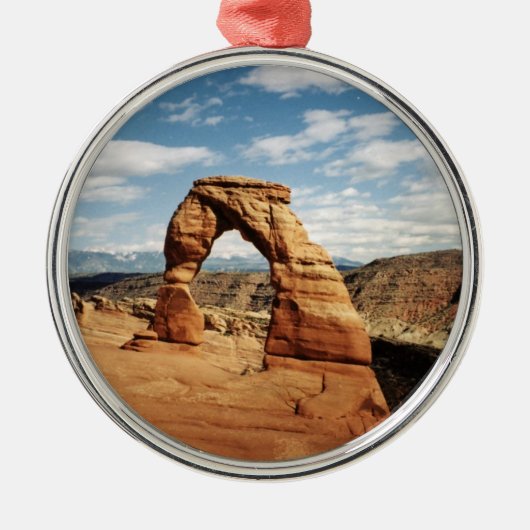 Delicate Arch, Arches National Park, Utah Metalen Ornament (Voorkant)