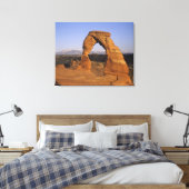 Delicate Arch, Arches National Park, Utah, Verenig Canvas Afdruk (Insitu (Slaapkamer))