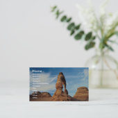 Delicate arch, Arches National Park, Utah, Verenig Visitekaartje (Staand voorkant)