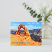 Delicate Arch, Arches National Park, Verenigde Sta Feestdagenkaart (Staand voorkant)