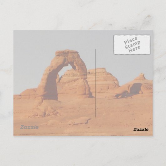 Delicate Arch Briefkaart (Achterkant)