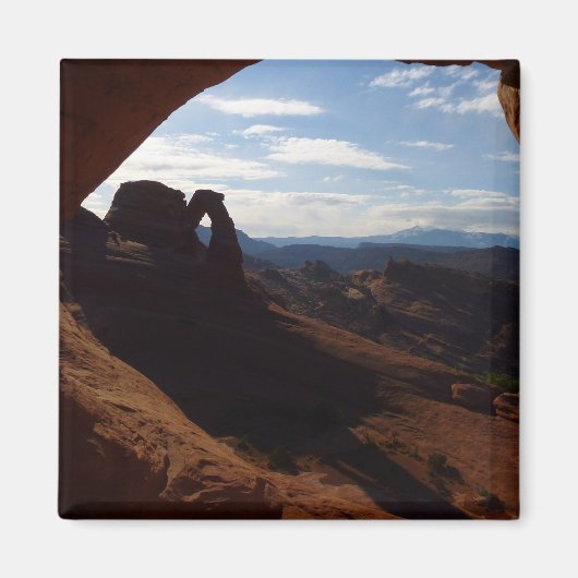 Delicate Arch door Rock Window bij Arches Magneet (Voorkant)