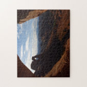 Delicate Arch door Rotsvenster bij Arches Legpuzzel (Verticaal)