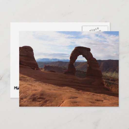 Delicate Arch I in Arches National Park Briefkaart (Voorkant / Achterkant)