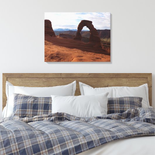 Delicate Arch I in Arches National Park Canvas Afdruk (Insitu (Slaapkamer))