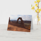 Delicate Arch I in Arches National Park Kaart (Gele Bloem)