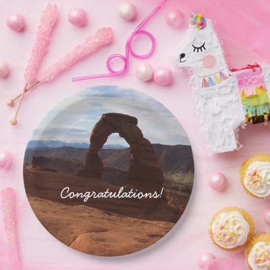 Delicate Arch I in Arches National Park Papieren Bordje (Feest)