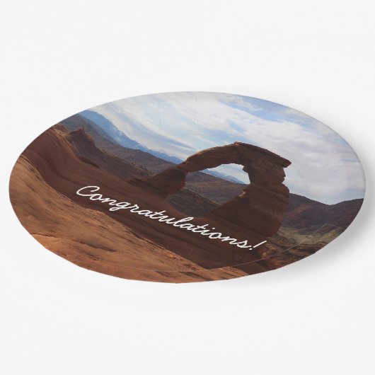 Delicate Arch I in Arches National Park Papieren Bordje (Gekanteld)