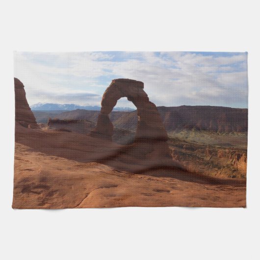 Delicate Arch I in Arches National Park Theedoek (Horizontaal)