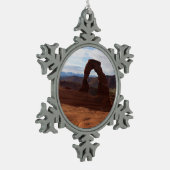 Delicate Arch I in Arches National Park Tin Sneeuwvlok Ornament (Links)