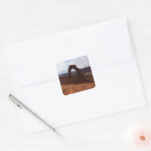 Delicate Arch I in Arches National Park Vierkante Sticker (Envelop)