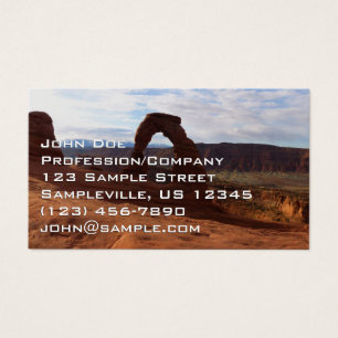 Delicate Arch I in Arches National Park Visitekaartje