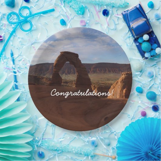 Delicate Arch II in Arches National Park Papieren Bordje (Feest)