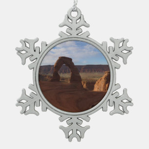 Delicate Arch II in Arches National Park Tin Sneeuwvlok Ornament