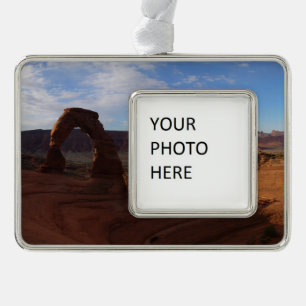Delicate Arch II in Arches National Park Verzilverd Omlijst Ornament