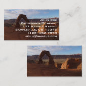 Delicate Arch II in Arches National Park Visitekaartje (Voorkant / Achterkant)