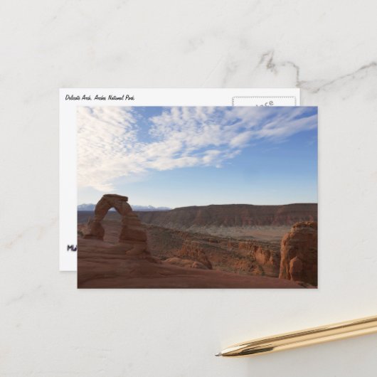 Delicate Arch III in Arches National Park Briefkaart (Voorkant / Achterkant in situ)