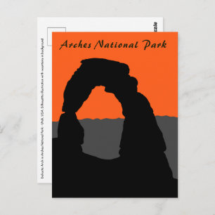 Delicate Arch in Arches National Park - Utah, VS Briefkaart