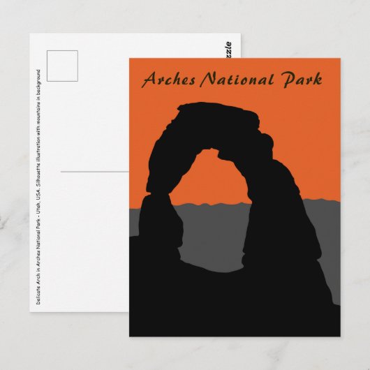 Delicate Arch in Arches National Park - Utah, VS Briefkaart (Voorkant / Achterkant)