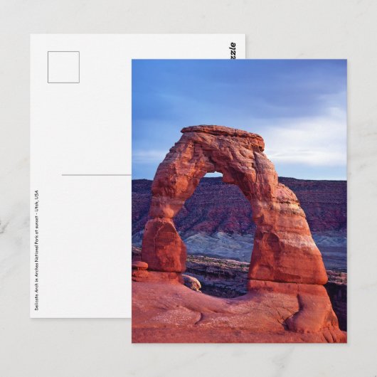 Delicate Arch in Arches National Park - Utah, VS Briefkaart (Voorkant / Achterkant)