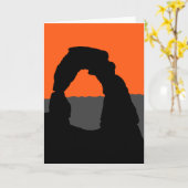 Delicate Arch in Arches National Park - Utah, VS Kaart (Gele Bloem)