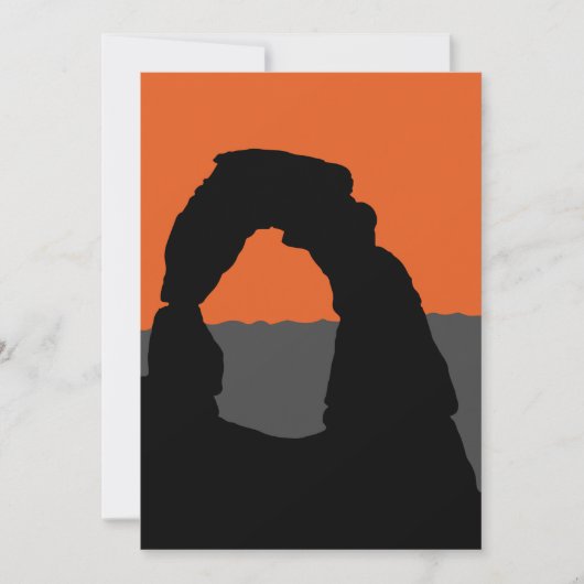 Delicate Arch in Arches National Park - Utah, VS Kaart (Voorkant)