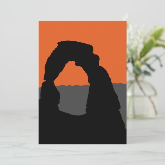 Delicate Arch in Arches National Park - Utah, VS Kaart (Staand voorkant)