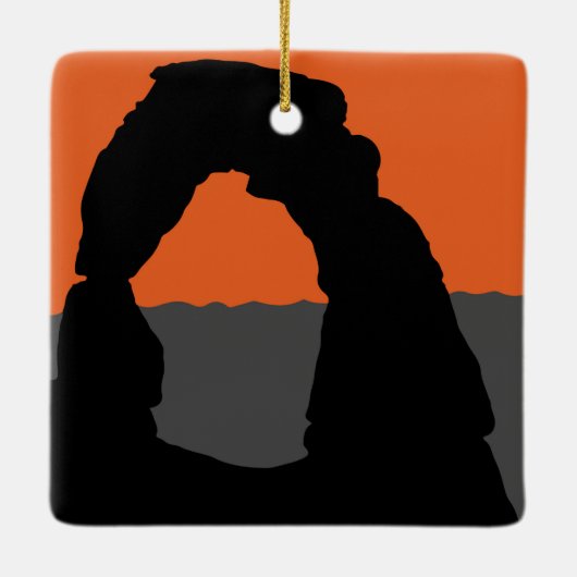 Delicate Arch in Arches National Park - Utah, VS Keramisch Ornament (Achterkant)