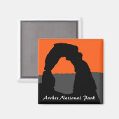 Delicate Arch in Arches National Park - Utah, VS Magneet (Voorkant / Achterkant)