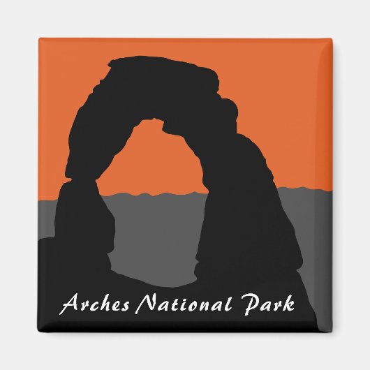 Delicate Arch in Arches National Park - Utah, VS Magneet (Voorkant)
