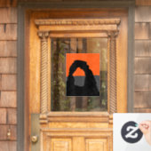 Delicate Arch in Arches National Park - Utah, VS Raamsticker (Huis Deur)