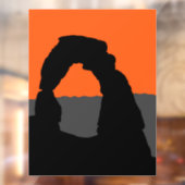Delicate Arch in Arches National Park - Utah, VS Raamsticker (Vel 2)